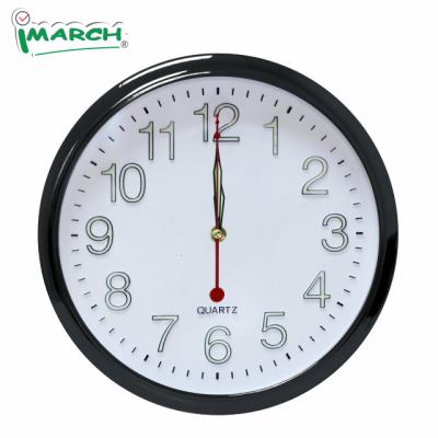 China LUMINOVA Imarch WCRD30001 - CE 2020 black wall clock 30cm for sale