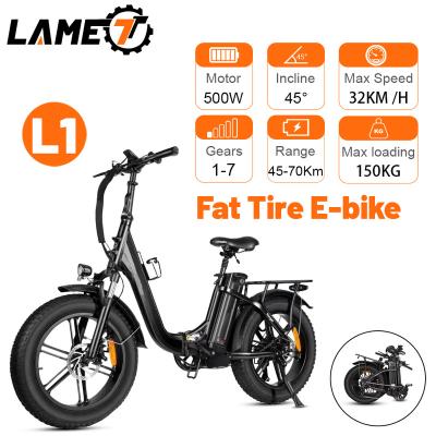 China Fat Tire Aluminum Alloy EU Warehouse Battery 20Ah Foldable Electric Bike Cross Country Bike Demountable Bicycle For Adult for sale