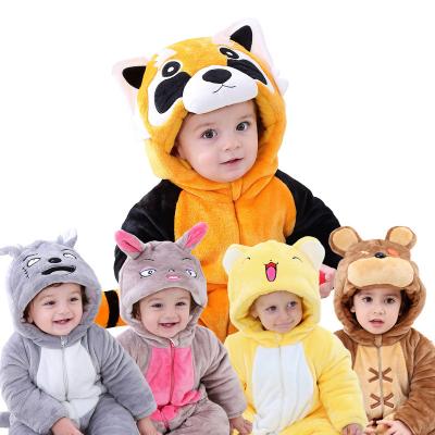 China 2021 New Cute Children's Overalls Baby Autumn/Winter Clothes Coat Flannel 100% Polyester Children's Wear for sale