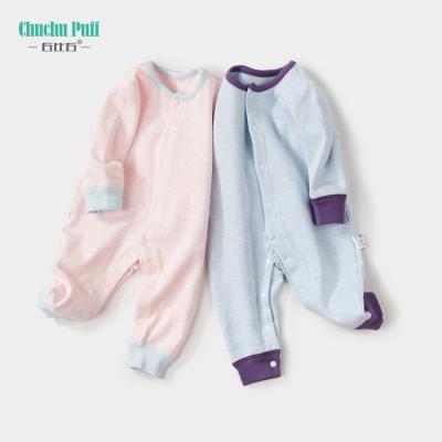 China 100% Cotton ChuchuPuff Knitted 100% Newborn Winter Baby Rompers Baby Overalls Cotton Pajamas Clothes for sale