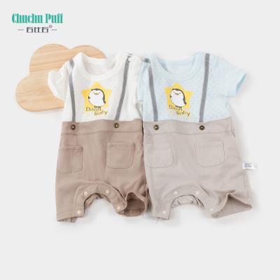 Κίνα Breathable 100% Cotton 100% Cotton Summer Short Sleeve Newborn Baby Summer Rompers προς πώληση