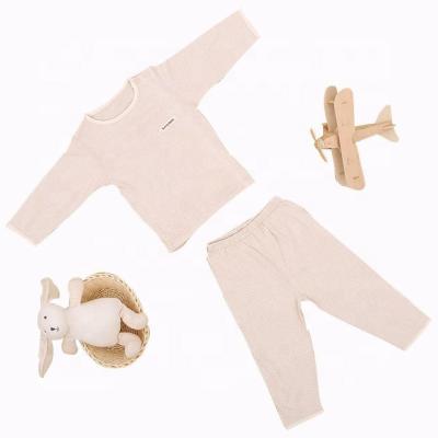 China 100% Antibacterial Cotton Long Sleeves Boy Girl Baby Sleep Pajamas Clothes for sale