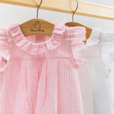 中国 F1699 Baby Clothing Set 100% Cotton Anti-Static Breathable Newborn Organic Little Drop Babies Dress 販売のため