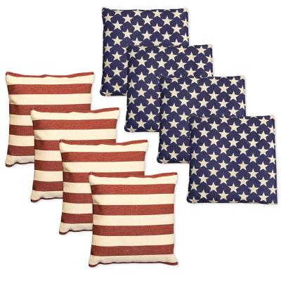 China Family Fun America Flag Corn Hole Bags - Set of 8 Bean Bags for Corn Hole Play for sale