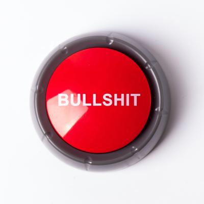 China Attitude Button / Show Response / Talking Effect Button Bullshit Ringer Promotional Custom Sound Button for sale