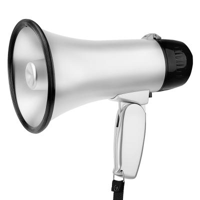 China No Megaphone Portable Bullhorn 20 Watt Power Megaphone Speaker Voice & Siren Alarm Modes With Volume Control And Strap for sale