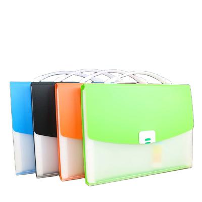 China Waterproof A4 Customized File Folder Business Gifts Storage Paper Bag Transparent Frosted Portable Document Organ Bag for sale