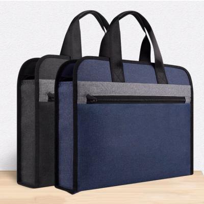 China Normcore/Business waterproof and wear-resistant single stereo large-capacity handbag folder double-layer minimalist customizable data storage bag for sale