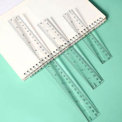 China Streight Ruler Stationery 20/30/40/50/60CM Multi-size Ruler 20/30/40/50/60CM Plastic Ruler Student Office Drawing Tool for sale