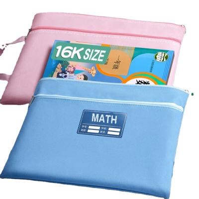 China Waterproof Custom Canvas Teacher Accounts Zipper Gift Premium Classification Bag for sale