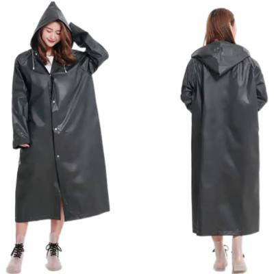 China Bachelorette Rainwear Manufacturer Direct Reusable Rescue EVA Plastic Foldable Raincoats Waterproof Long Heavy Duty Riding Raincoat for sale