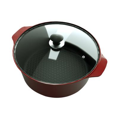 China Daily Non-stick Cooking Pot Stew Pot With Top Quality Kitchen Aluminum Cooking Viable Wholesale for sale