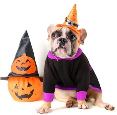 China Sustainable Luxury Polyester Pet Holiday Party Clothes Halloween Costume For Dogs for sale