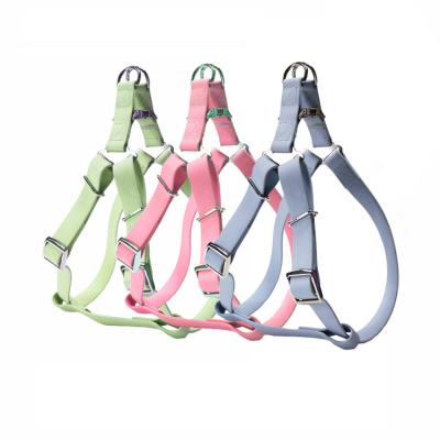 China New Arrival Personalized Luxury PVC Hiking Custom Easy Walking Dog Harness for sale