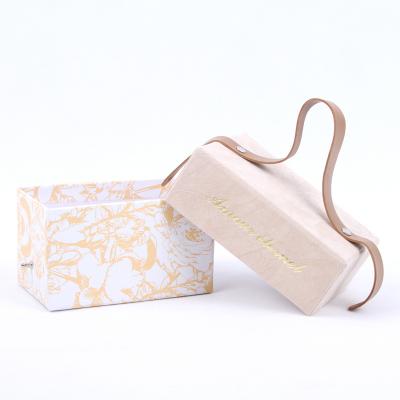 China Recycled Materials Luxury Gift Packaging Festival Wedding Theme Box with Belt Durable for sale