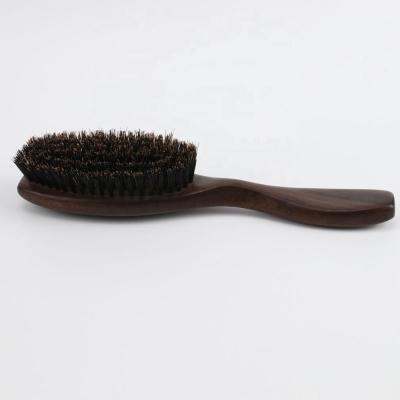 China Natural Wooden Hairbrush Boar Bristle Natural Wooden Hair Brush for sale