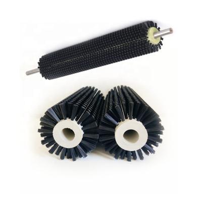 China Heavy Dust Customized Industrial Polishing Brush Cleaning Brush Roller Fur Brush Roller for sale