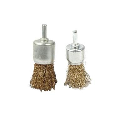 China Polisher and Rust Remover Stainless Steel Wire Pen Brush Wire Brush with 6mm Shaft for sale