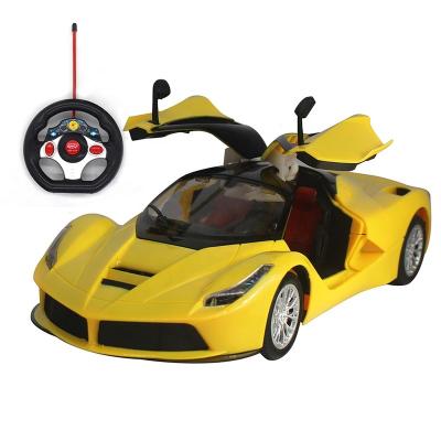 China With lights & 1:14 Remote Control Toy Remote Control Model Cars Lights Open Doors RC Car Peaceful 2.4GHZ 4WD Radio Control Opening Doors for sale