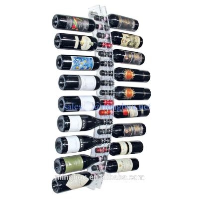 China Modern Simple Acrylic Wine Rack Wall Mounted Amazon Wine Rack Home Decoration Display Rack for sale