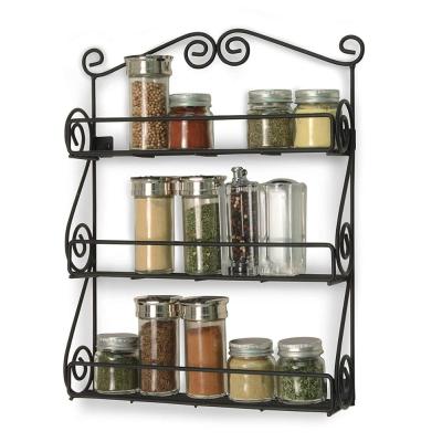 China Wholesale Rack Stocked Metal Spice Storage Rack For Kitchen Use for sale