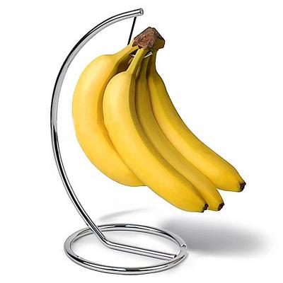 China Sustainable Wire Chrome Metal Banana Holder Fruit Stand for sale