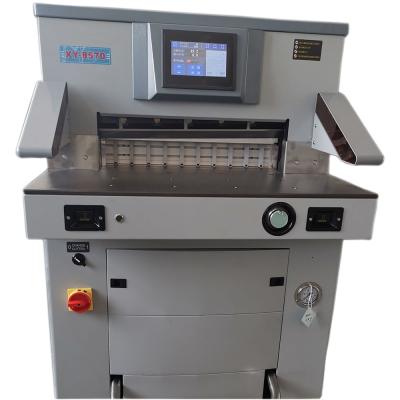 China HH-8570 Hotels Program Controlled Paper Cutter Machine Electric Paper Trimmer for A3A4 Paper for sale