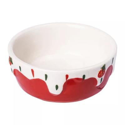 China Sustainable hot sale ceramicpet bowl wholesale pet food bowl colorful bowls for sale