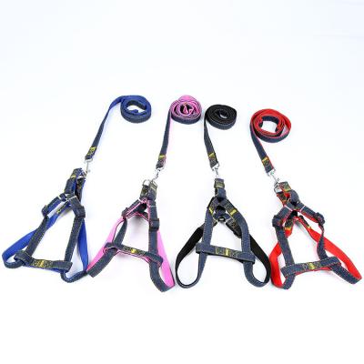 China High Quality Viable Multiple Colors Nylon Dog Leash Adjustable Chest Strap Dog for sale