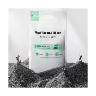 China Sustainable Down Stinking Dust Lock Bentonite Mineral Cat Litter Cleaning Products for sale