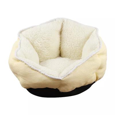 China Durable Washable Soft Plush Pet Bed Cat And Dog Cushion Warm Sofa Pet Bed for sale