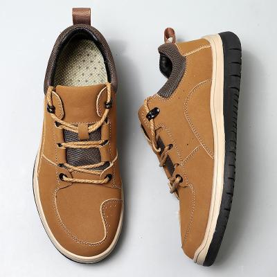 China New Trend Rubber Men's Casual Shoes Flat Waterproof Non-slip Comfortable Sports Shoes Laceup Retros for sale