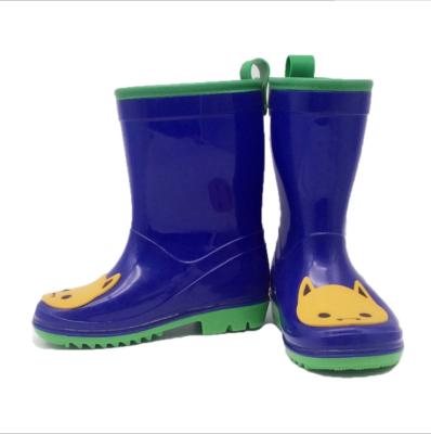 China 2021Wholesale PVC CUSHIONING Boots Waterproof Kids Raining Boots Outdoor Fashion Durable Kids Raining Boots for sale