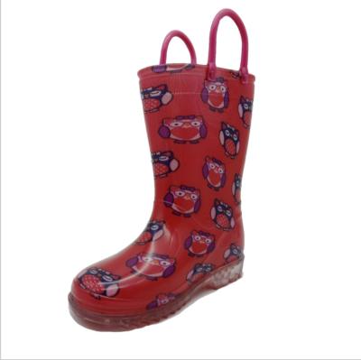 China CUSHIONING 2021New Arrivals Kids PVC Boots Waterproof Kids Cute Pattern Cheap Rain Boots Kids Rain Boots for sale