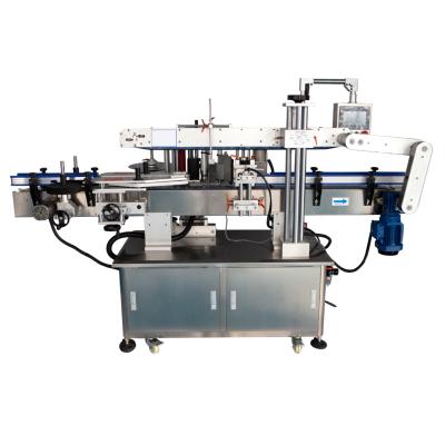 China Automatic Food Sticker Labeling Machine Double Side Round Bottle Labeling Labeling Machine for sale