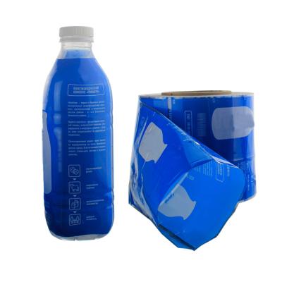 China Waterproof Water Bottle PVC Shrink Sleeve Label In Roll For Machine Use Good Quality Shrink Label For Bottle Packing for sale