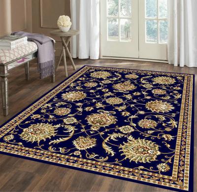 China Fabric Fullness 2023 Latest Design Vintage Area Rug Non-Slip Oriental Floral Low-Pile Bedroom Living Room Rug for sale