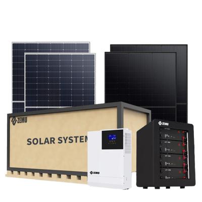 China Grid Tie Home Solar Systems 2kw 3kw 4kw 6kw 8kw 10kw 5kw Hybrid Home Solar Power System for sale