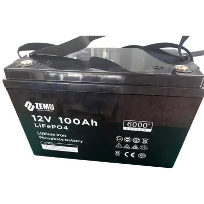 China Solar Ion Battery Price 12v 50ah 100ah 120ah 150ah 200ah 300ah 400ah rv lithium battery pack for rv golf cart 100Ah for sale