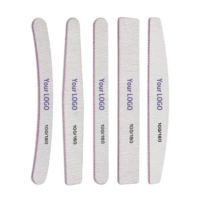 China EMERY Nail File Set Disposable 80/80/100/180 Grit Emery Board Double Sided Nail File OEM for sale