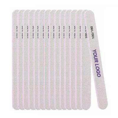 China Disposable wholesale private label 100 nail folders 180 zebra nail folder custom logo for sale