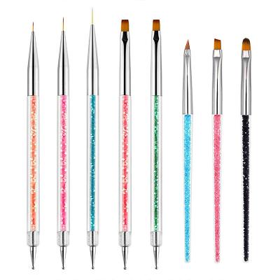 China 3D NAIL Nail Art Liner Brush Nail Dotting Painting Brush Tools for DIY Nail Designs for sale