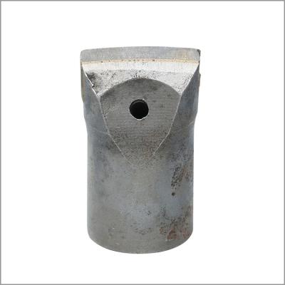 China Building Material Shops 32mm-42mm Mining Drilling Tungsten Carbide Chisel Tapered Bit For Jack Hammer Slotted Bit for sale