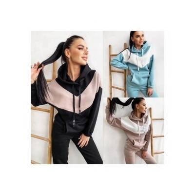 China TaoYan QUICK DRY 2022 Winter Tracksuit Set Sporty Women Hood Sweatsuit Sweat Suits for sale