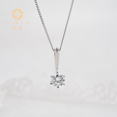 China Fashionable Good Prices Fine Cut Diamond Jewelry 0.5ct HPHT Diamond Necklaces Lab Developed For Women Girl Decoration for sale