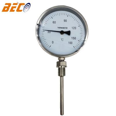 China BECO WSS411 160 Degree Bimetal Thermometer High Quality Stainless Steel Case WSS411 Bimetal Thermometer for sale