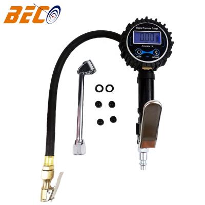 China Beco Digital Tire Inflator with Truck Air Nozzle 250psi Digital PDG7 Tire Inflator Pressure Gauge for sale