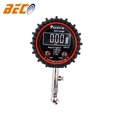 China Portable Car Beco Tire Pressure Gauge 200psi Small Digital Tire Gauge for sale