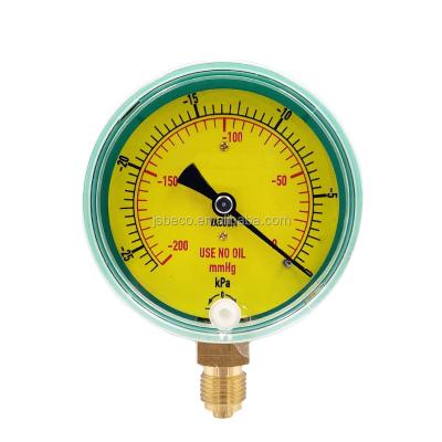 China Beco 60mm ABS Plastic Plastic Housing Bellows Pressure Gauge, -200mmHg/-25kpa Pressure Gauge for sale