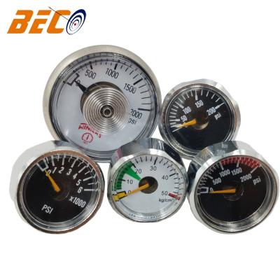 China Plastic Case Beco 3000 Custom Smart Small Pressure Gauge Pressure Gauge Mini PSI Pressure Gauge 3000PSI for sale